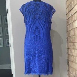 Lace and Raw Hem Dress